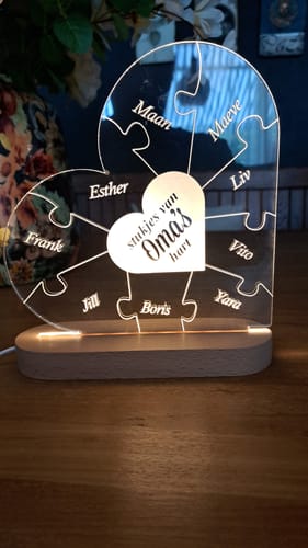 Customer photo review of Stukjes Van Oma's/Mama's Hart Ledlamp