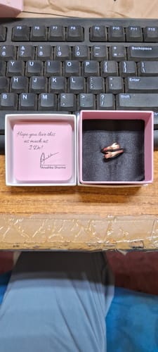 Customer photo review of Rose Gold Hug Me More Ring