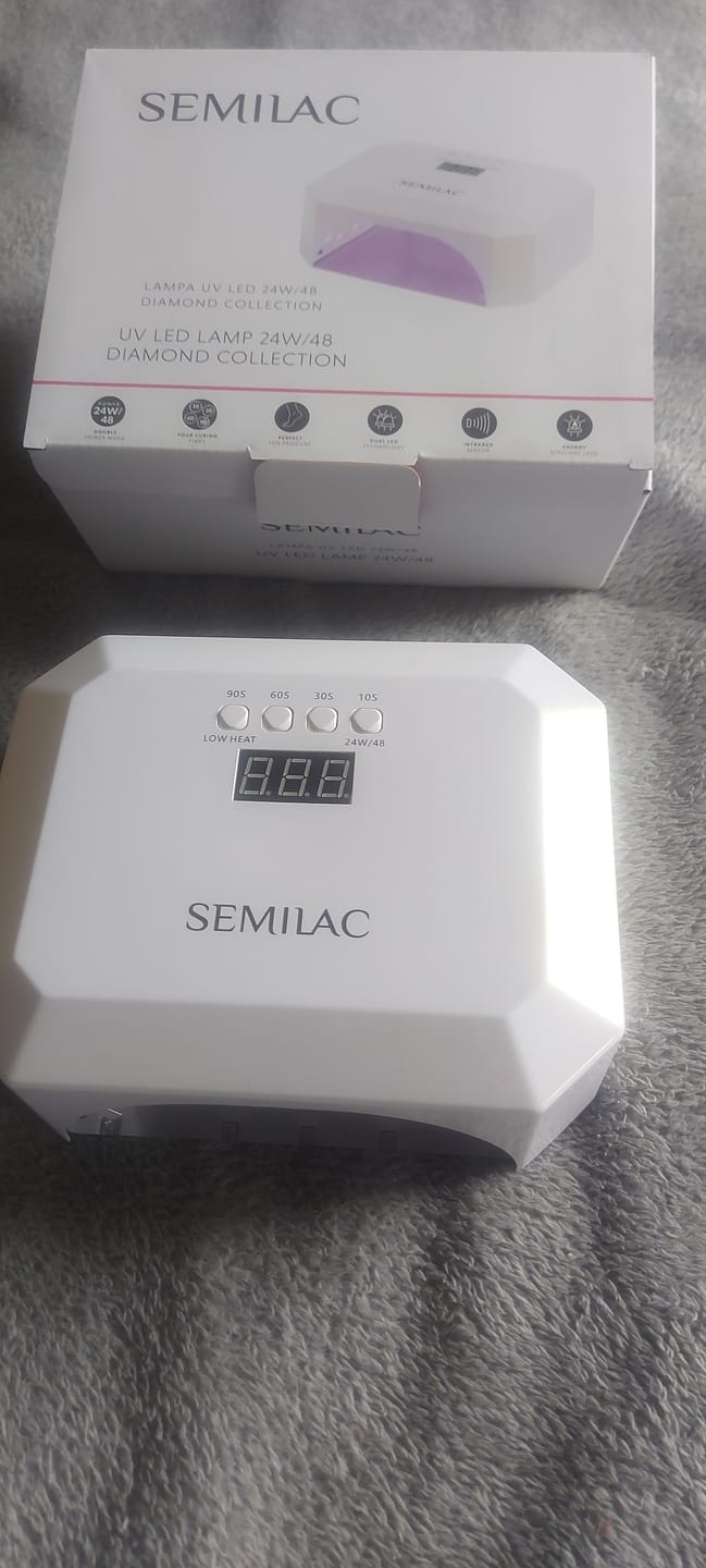 Customer photo review of Semilac UV LED Lamp 48/24W Diamond Collection