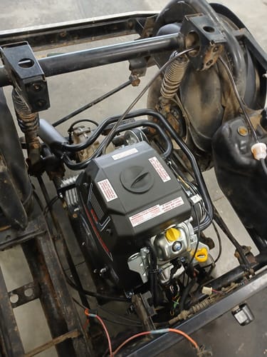 Customer photo review of Predator 22hp Installation Kit for Yamaha G8/G11 Golf Carts