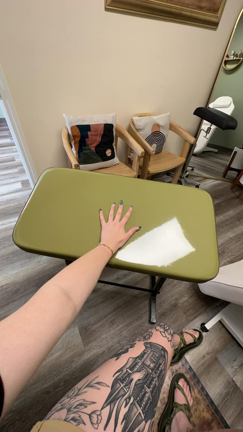 Customer photo review of Original Tattoo Armrest XXL 70x37cm - PATENTED