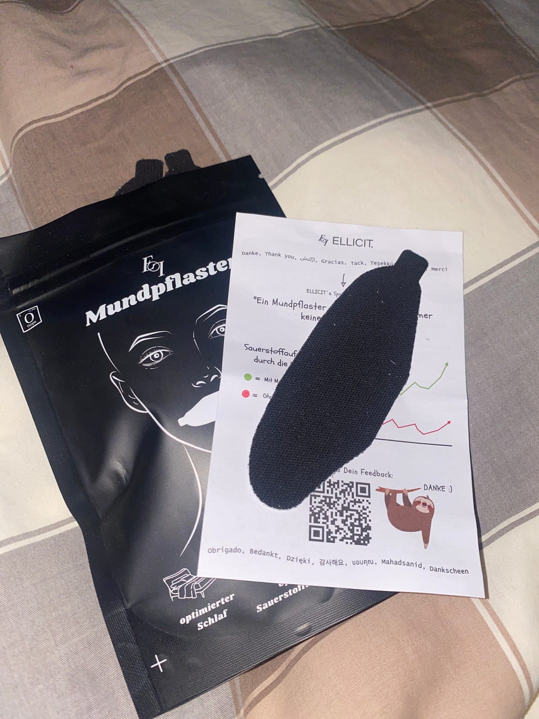 Customer photo review of ELLICIT Mundpflaster