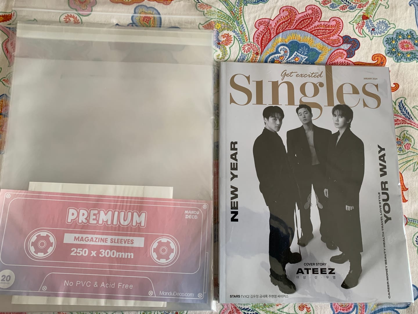 Customer photo review of PREMIUM MAGAZINE SLEEVES - A4 WIDE SIZE (250X300MM)