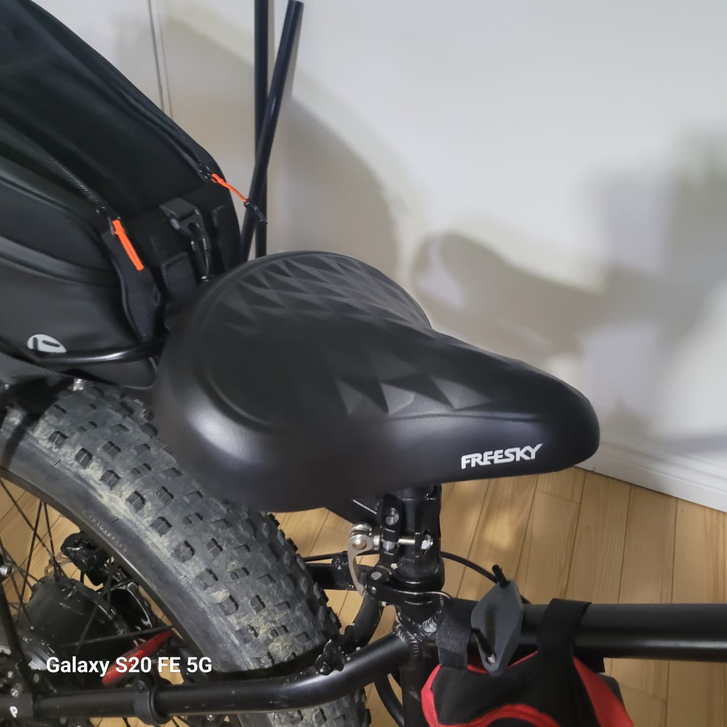 Customer photo review of Oversized Comfortable Saddle