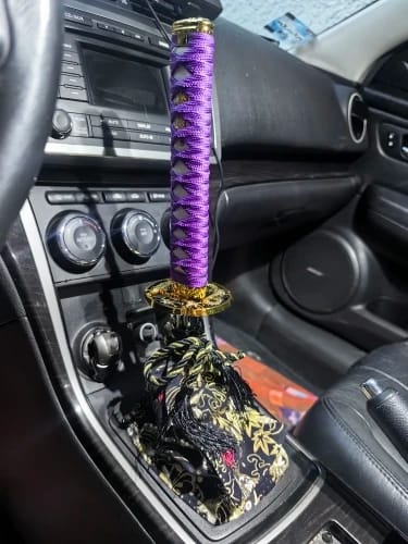 Customer photo review of Shift Knobs Purple Katana