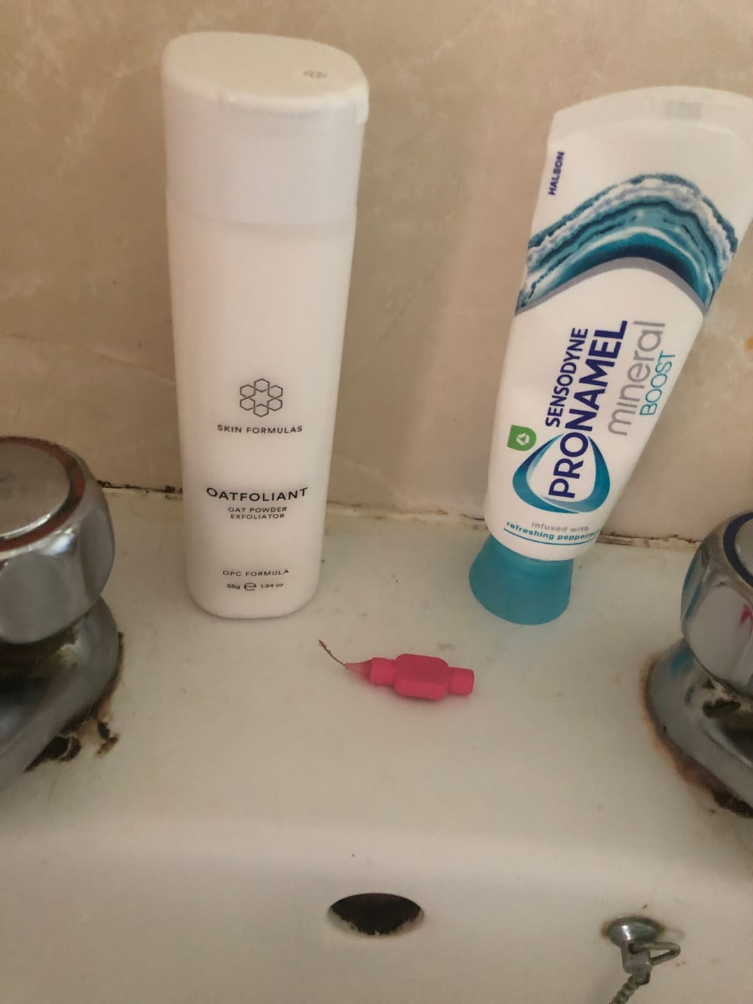 Customer photo review of Oatfoliant · Oat Powder Exfoliator – 50g