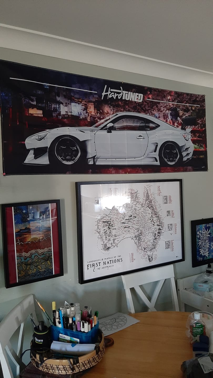 Customer photo review of Toyota GT 86/BRZ/FRS Garage Flag