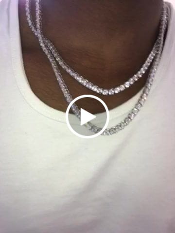 Customer video review of 5mm Tennis Chain - White Gold
