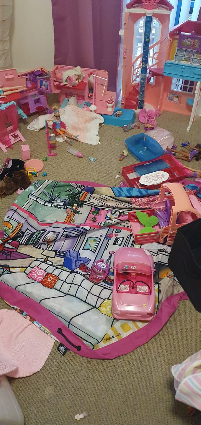 Customer photo review of Barbie® Dreamhouse Play Pouch