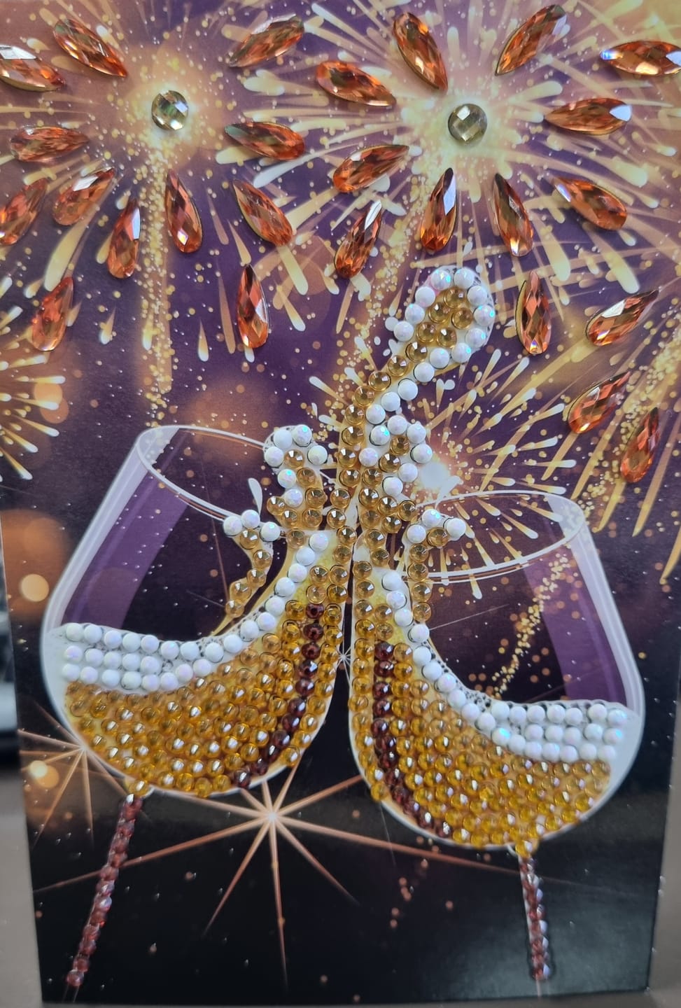 Customer photo review of "Champagne Celebration" Crystal Art Card 10x15cm