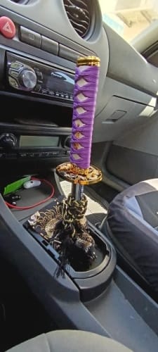 Customer photo review of Shift Knobs Purple Katana