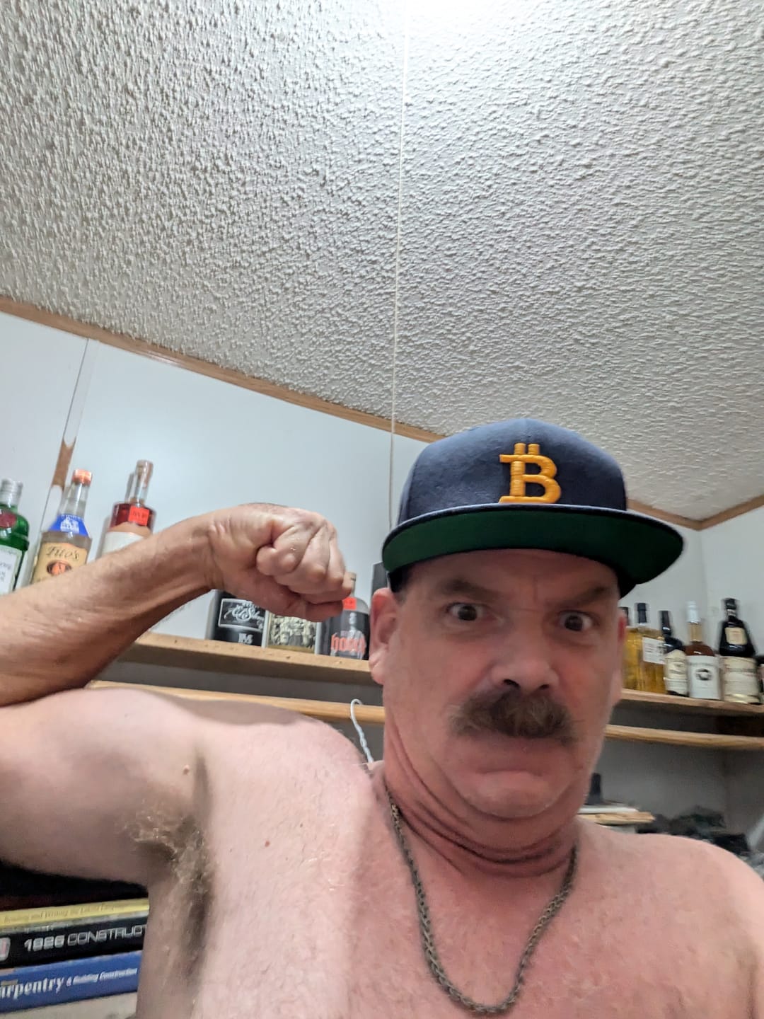 Customer photo review of Gold Symbol Bitcoin Snapback Hat - Bitcoin Cap