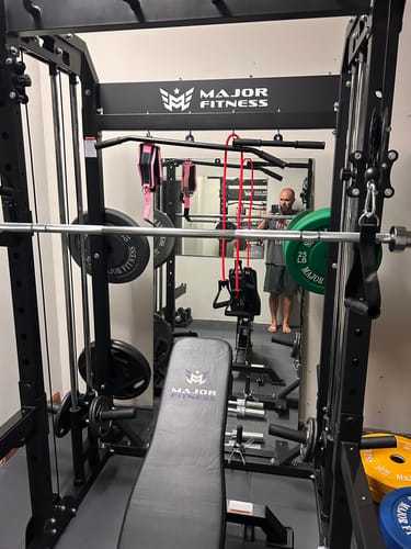 Customer photo review of MAJOR FITNESS All-In-One Home Gym Power Rack Package F22