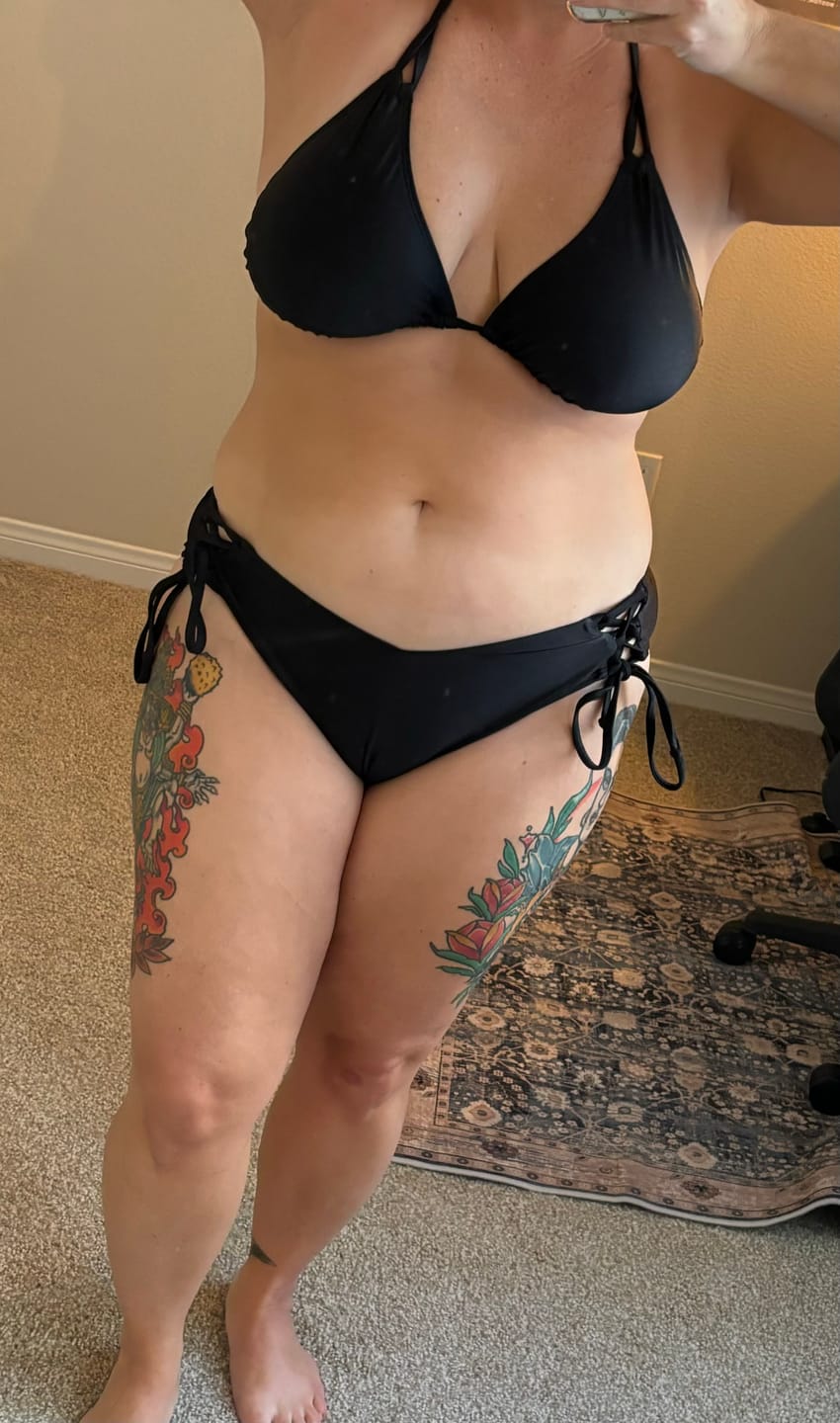 Customer photo review of Classic Black Triangle Top