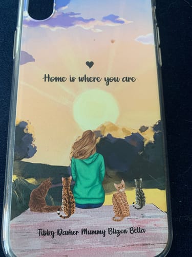 Customer photo review of Seasons with pets - Personalised Phone Case
