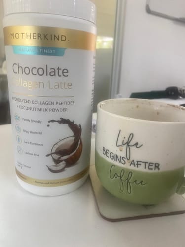 Customer photo review of Chocolate Collagen Latte