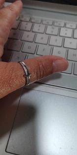 Customer photo review of Just Pray Cross Ring