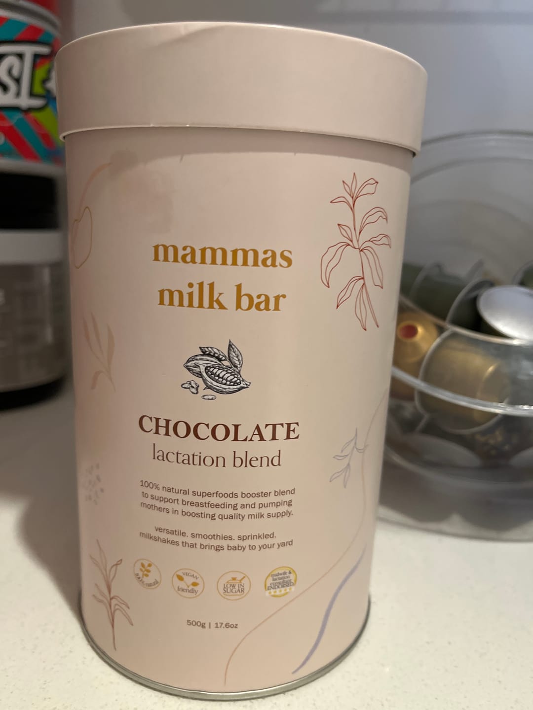 Customer photo review of Chocolate Lactation Blend