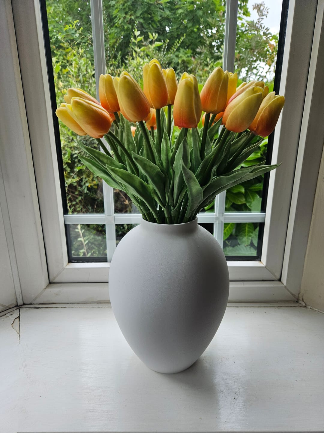 Kundenbewertung mit Foto zur Vase „Ella“ – Mattweiß
