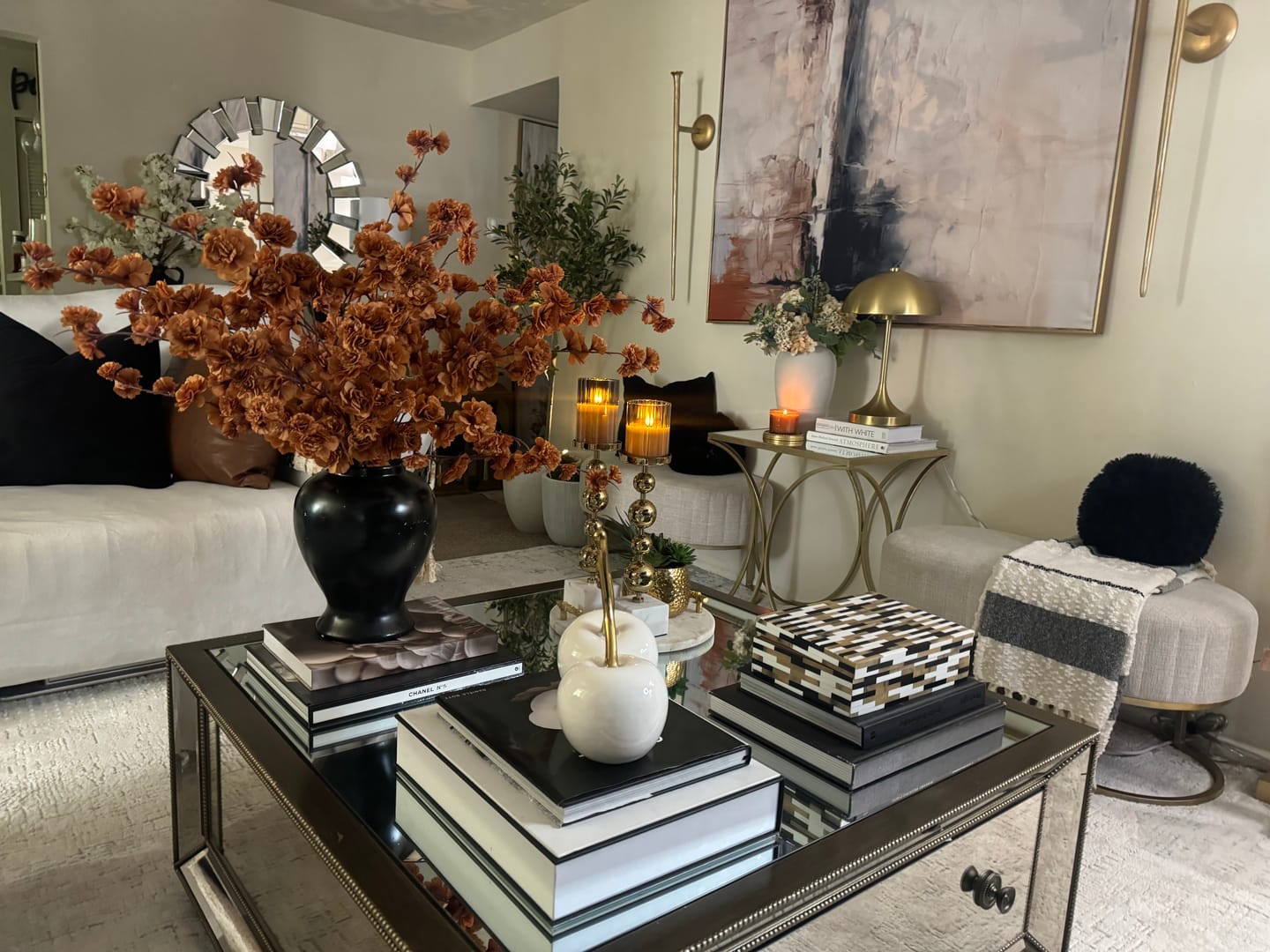 Customer photo review of Cherry Blossom Stem ( Pack Of 3 Stems), High Quality Silk Artificial Flower By DesignedBy The Boss -Fall