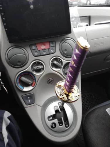 Customer photo review of Shift Knobs Purple Katana