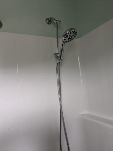 Customer photo review of Adjustable Shower Arm