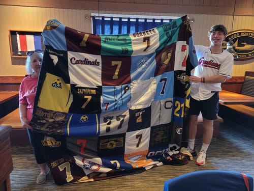 Customer photo review of Classic T-Shirt Blanket