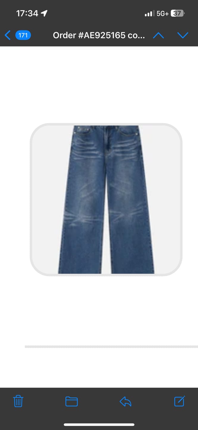 Customer photo review of Aelfric Eden Baggy  Folds Jeans