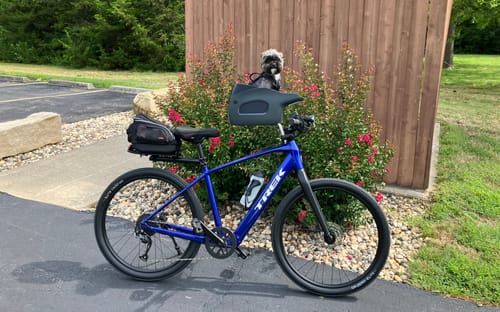 Customer photo review of Kvisp Dog Bike Carrier