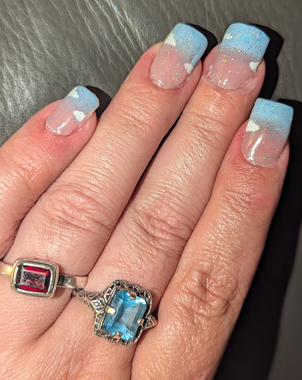 Customer photo review of Stars - Holographic Top Coat