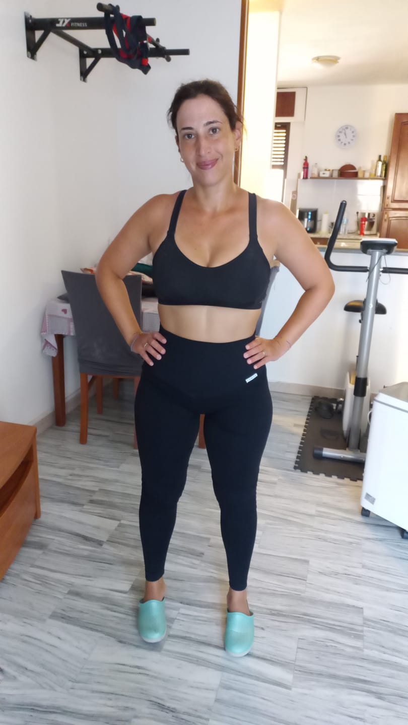 Customer photo review of Leggings Push up Gym Fashion Blu notte