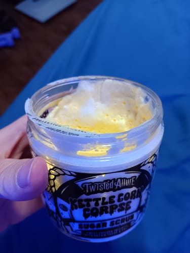 Customer photo review of Kettle Corn Corpse Sugar Scrub (Kettle Corn)