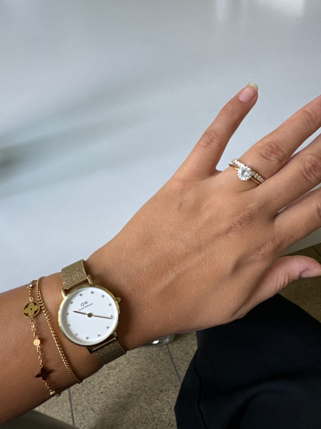 Customer photo review of Verena Ring | 18K vergoldet