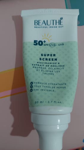 Customer photo review of Super Screen - SPF 50+