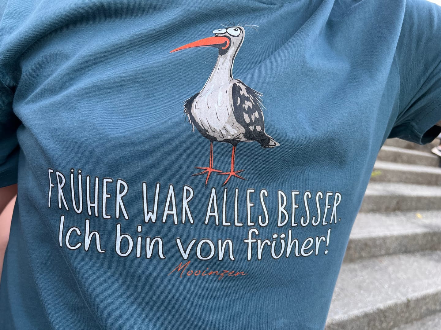 Customer photo review of Früher war alles besser! · Herren Premium Bio T-Shirt