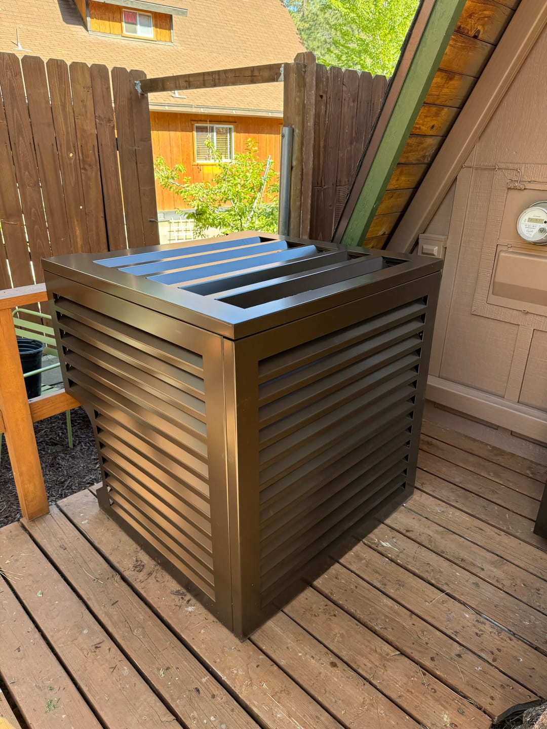 Customer photo review of Central AC Cover - Bronze