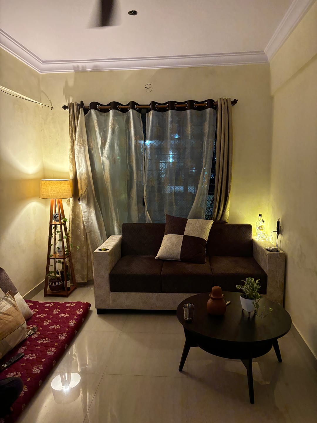 Customer photo review of Decorative  Wooden Floor Lamp for Home Decoration Living Room Corner