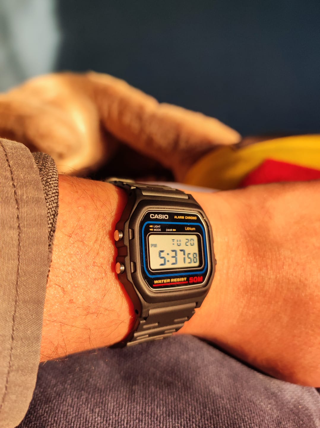 Customer photo review of Reloj Casio Vintage W-59-1VQD Azul/Negro