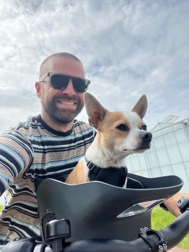 Customer photo review of Kvisp Dog Bike Carrier