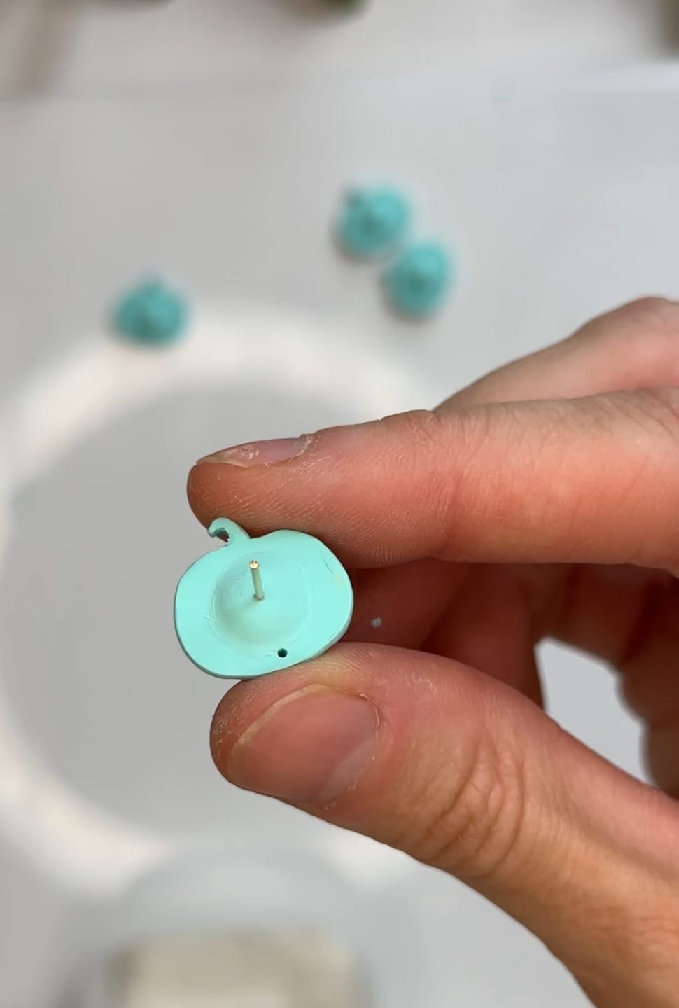Customer photo review of Earring Post Embedder Kit