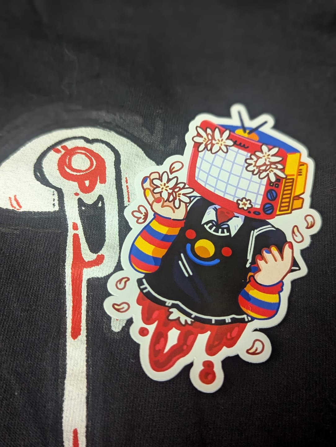 Customer photo review of TV Head Gore Stickers