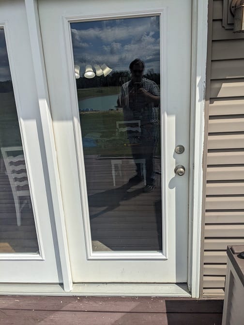 Customer photo review of ODL Clear Door Glass - 24" x 66" Frame Kit