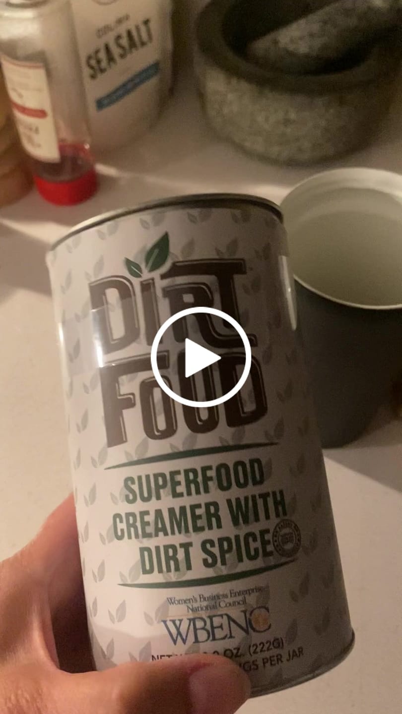 Customer video review of Superfood Alkaline Creamer with Dirt Spice (8oz)