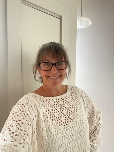 Customer photo review of My Cozy Tea Time Sweater (Grey)