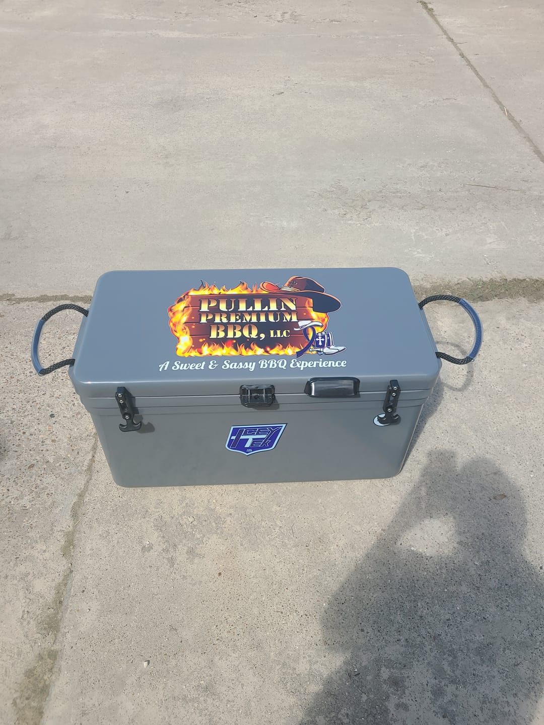 Customer photo review of ICEY-TEK 70 Quart Cooler