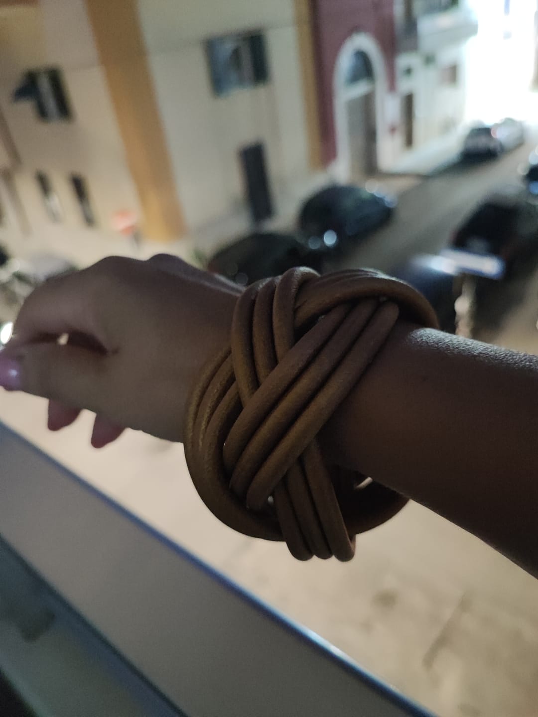 Customer photo review of Bracciale pelle Nodomoro Tulsi