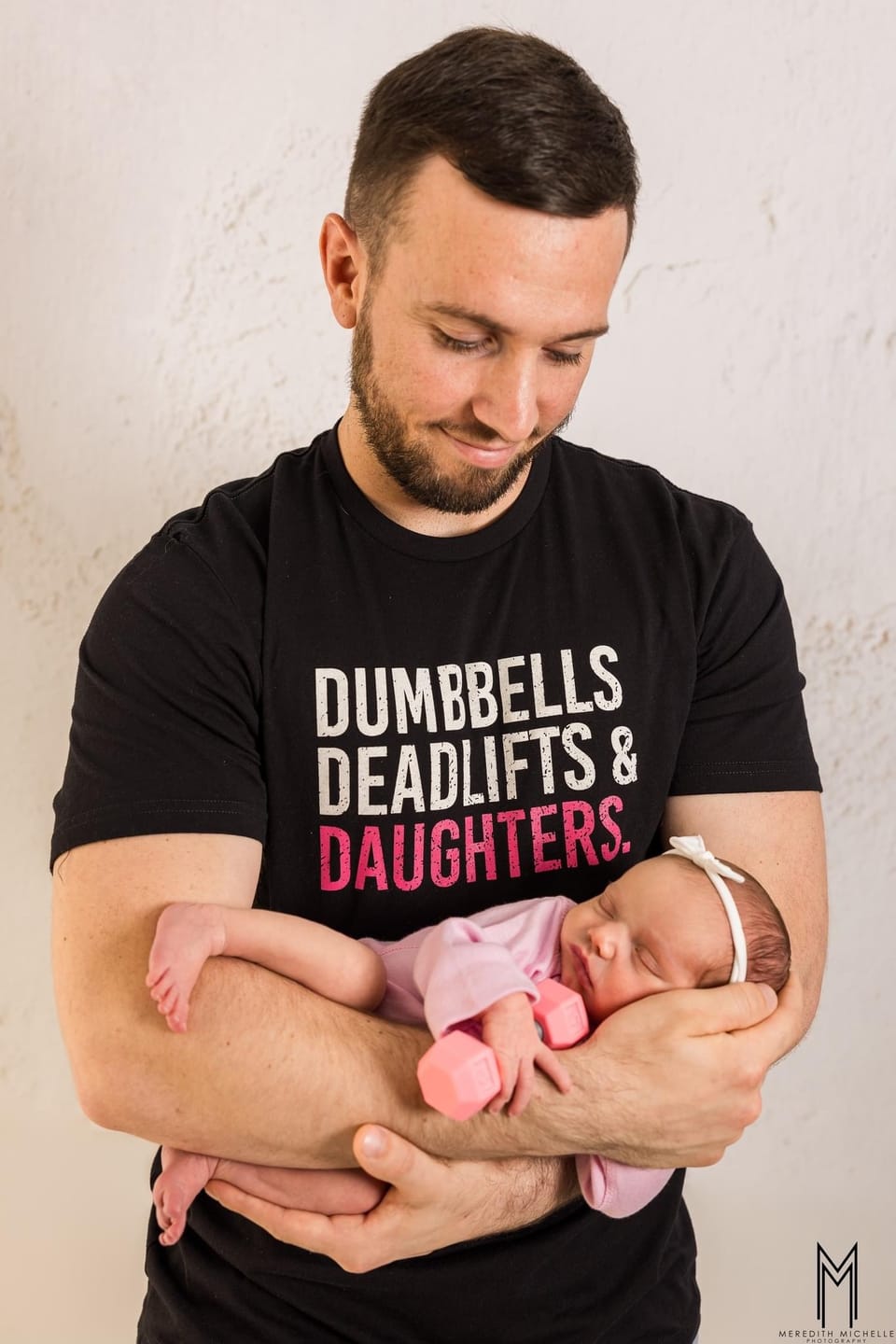 Customer photo review of Dumbbells Deadlifts & Daughters Shirt
