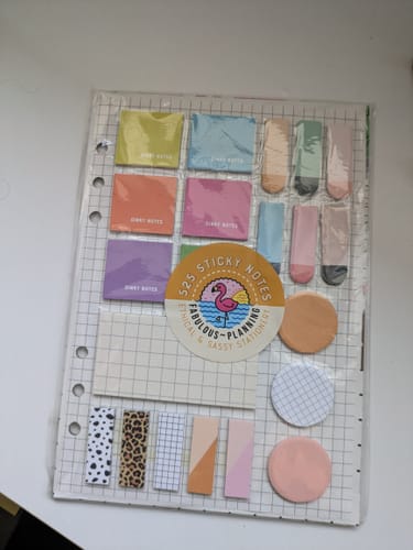 Customer photo review of Sassy Sticky Notes - Planning Insert - Set 2 - Seconds