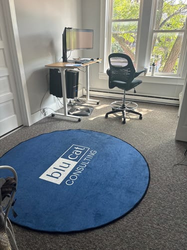 Customer photo review of Custom Circle Rug