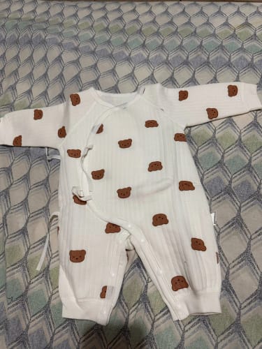 Customer photo review of Newborn Teddy Bear Onesie